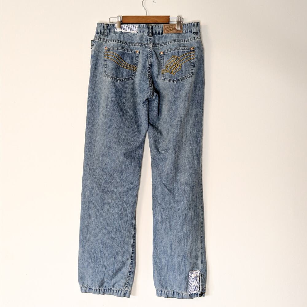 Custom Upcycled High Rise Jeans - Picture 2 of 7